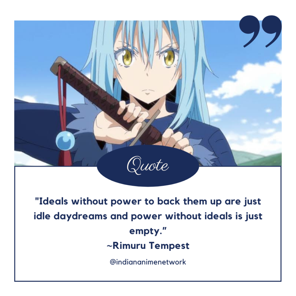 13 Amazing Quotes From That Time I Got Reincarnated as a Slime - Indian  Anime Network