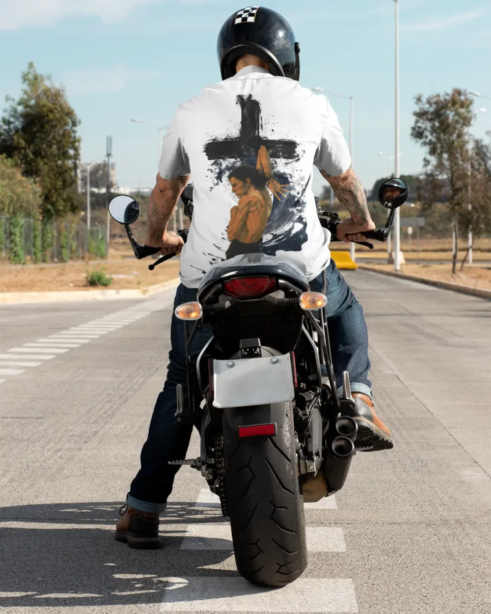 Cross of Silence Oversized Tee