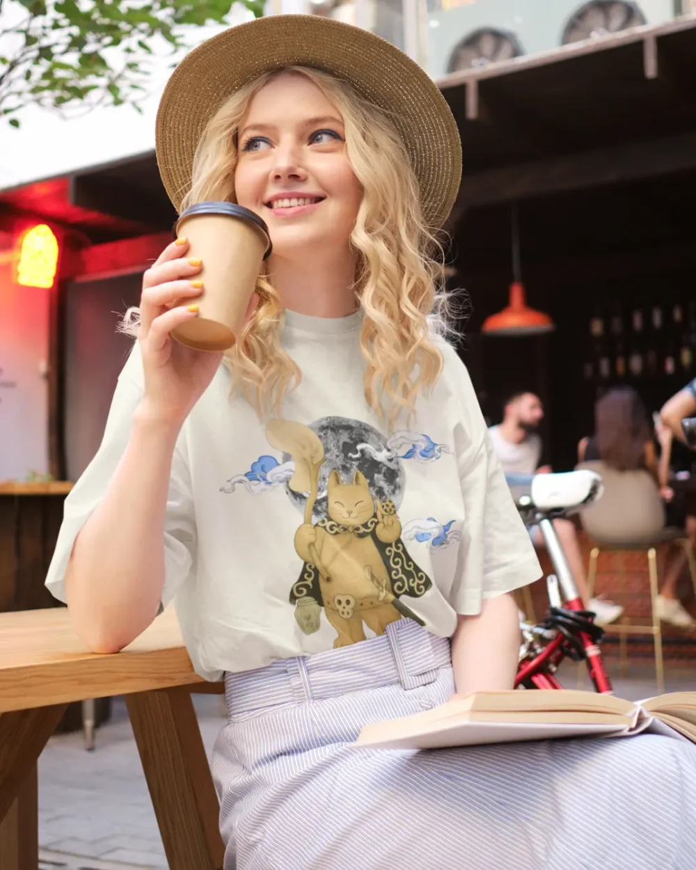 Moonlit Guardian Oversized Tee