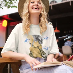 Moonlit Guardian Oversized Tee