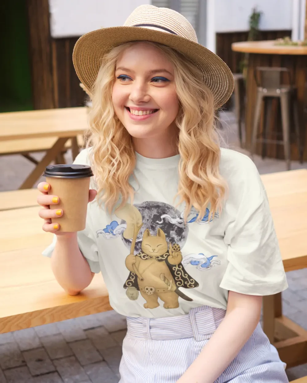 Moonlit Guardian Oversized Tee