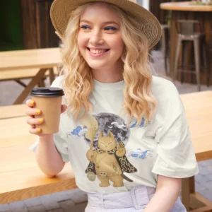 Moonlit Guardian Oversized Tee