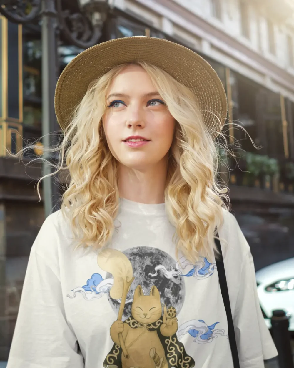 Moonlit Guardian Oversized Tee