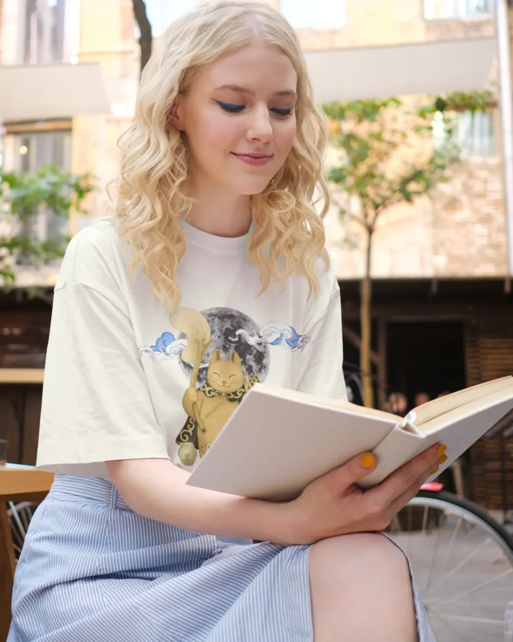 Moonlit Guardian Oversized Tee