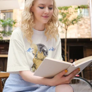 Moonlit Guardian Oversized Tee