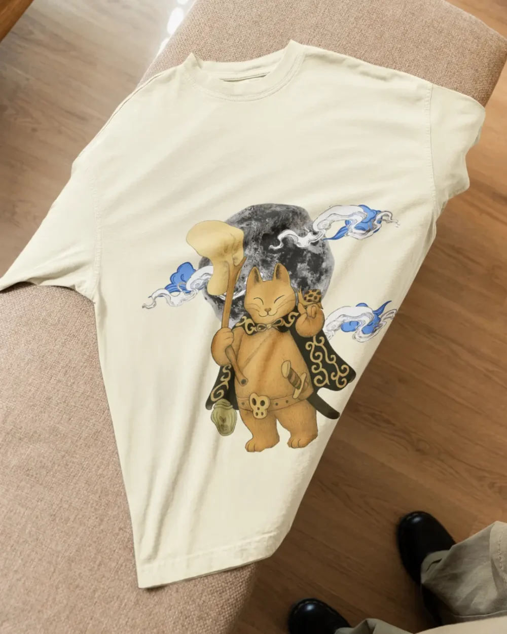 Moonlit Guardian Oversized Tee