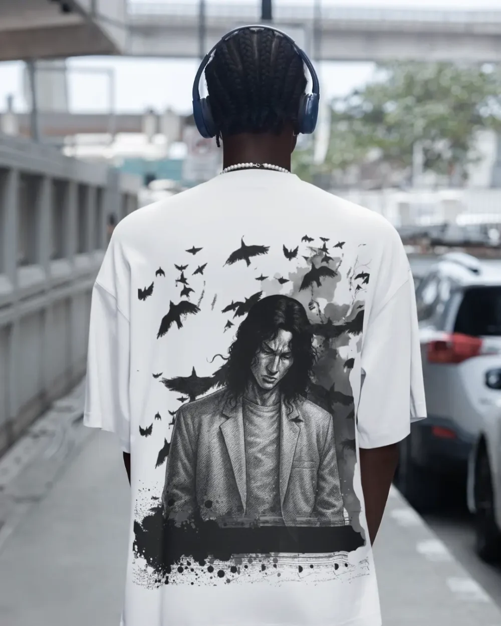 Ashen Flight Oversized Tee