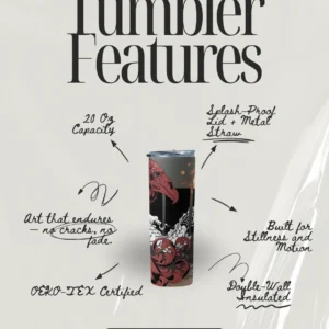 Crimson Tide Premium Tumbler Features