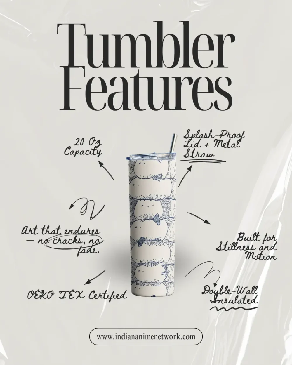 Gentle Parade Premium Tumbler Features