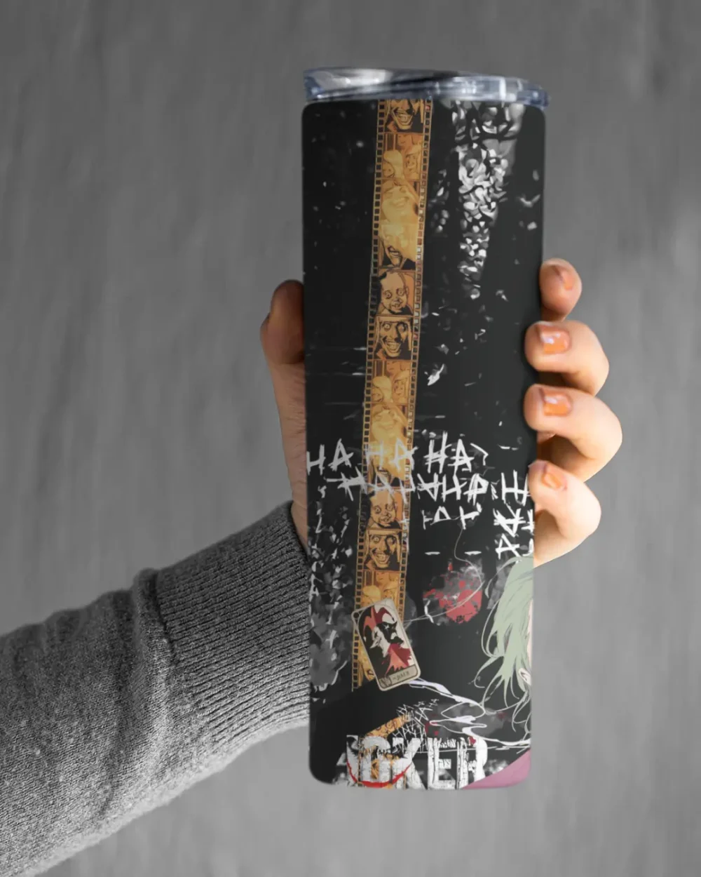 Laughing Fracture Premium Tumbler (IAN x The Joker Quotes Collab)