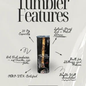 Laughing Fracture Premium Tumbler (IAN x The Joker Quotes Collab)