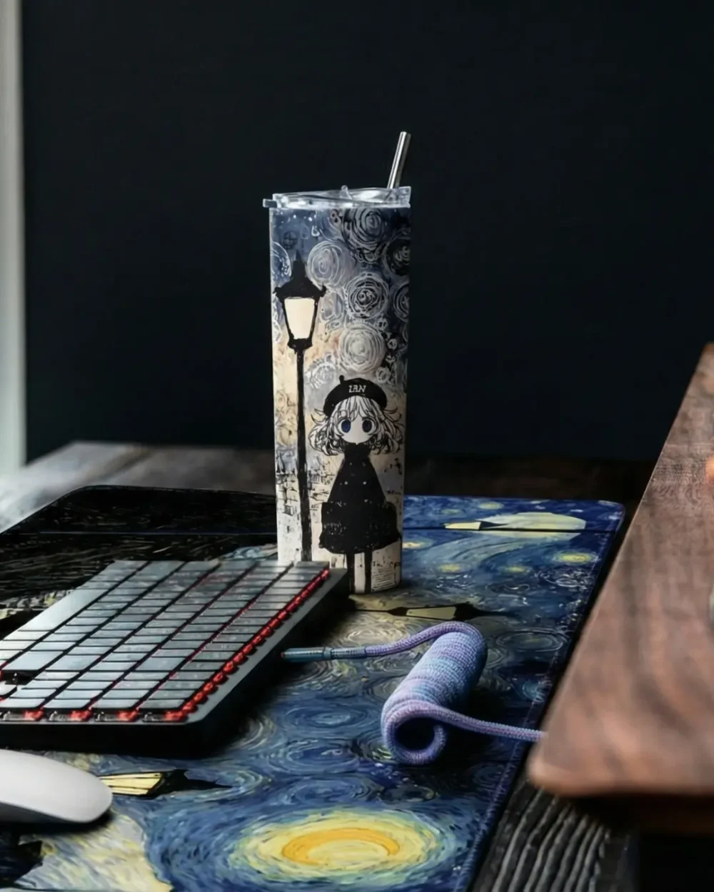 The Midnight Atelier Studio Suite Tumbler and Gaming Pad