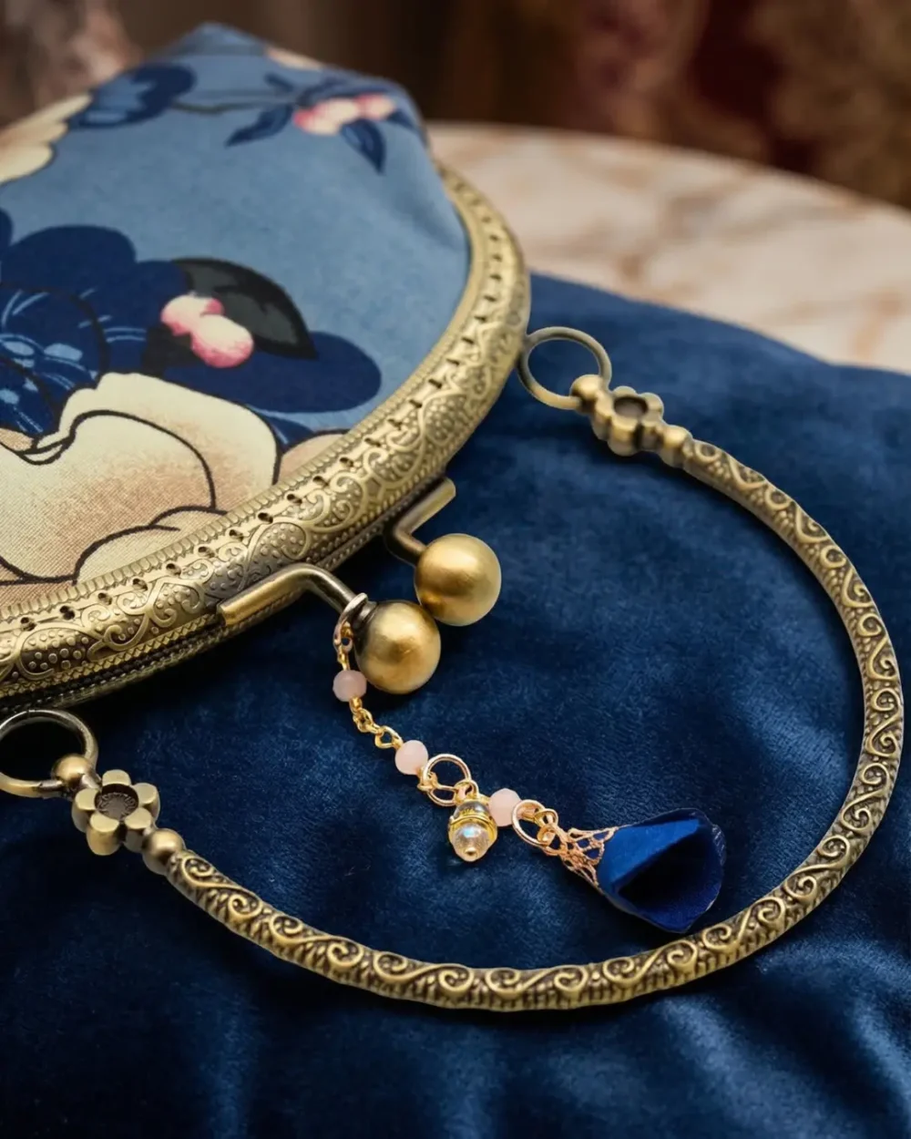 The Kuro Neko & Flora Authentic Gamaguchi Bag (Limited Pre-Order)