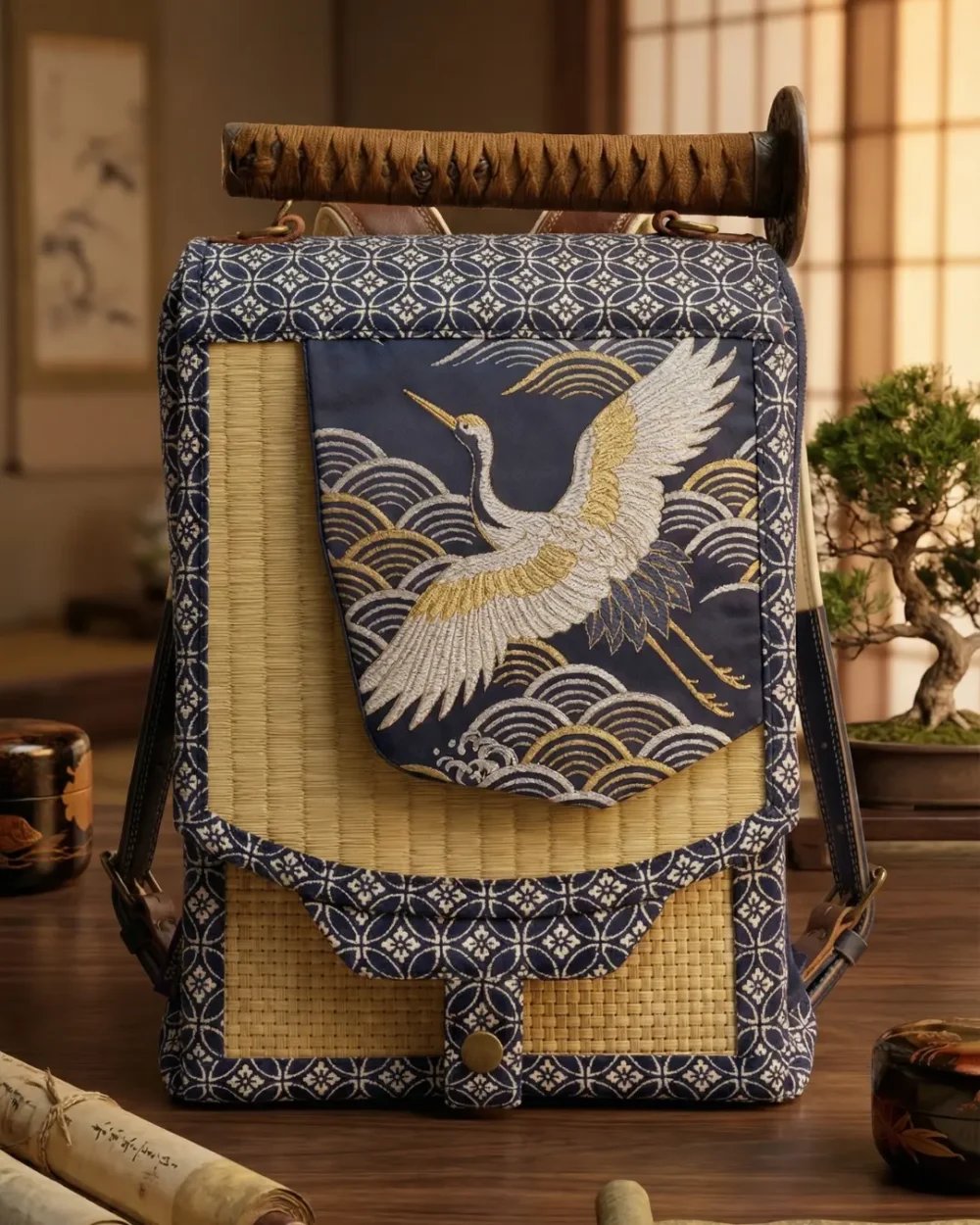 The Daimyo Heritage Satchel (Crane Edition)