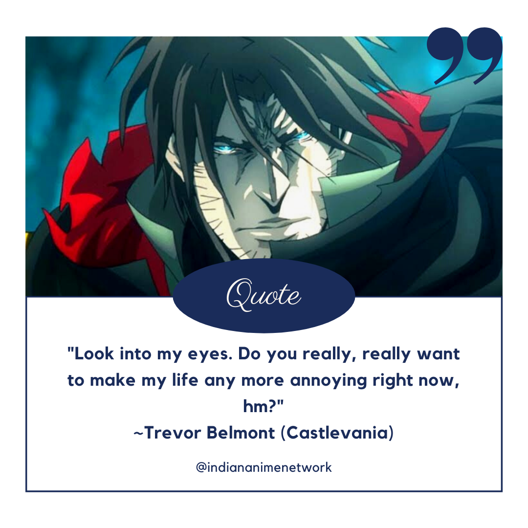 17 Badass and Funny Quotes from Castlevania Indian Anime Network