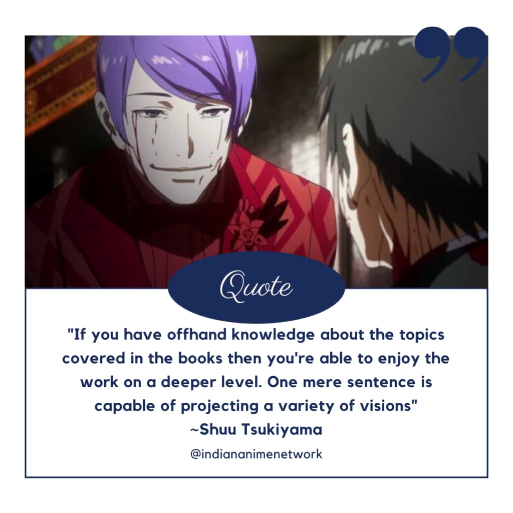 Shuu Tsukiyama Quotes 2