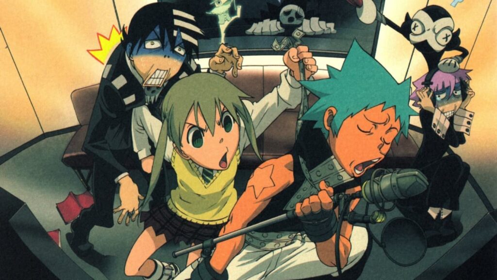 Soul Eater Anime Funny Panel doing Karoke