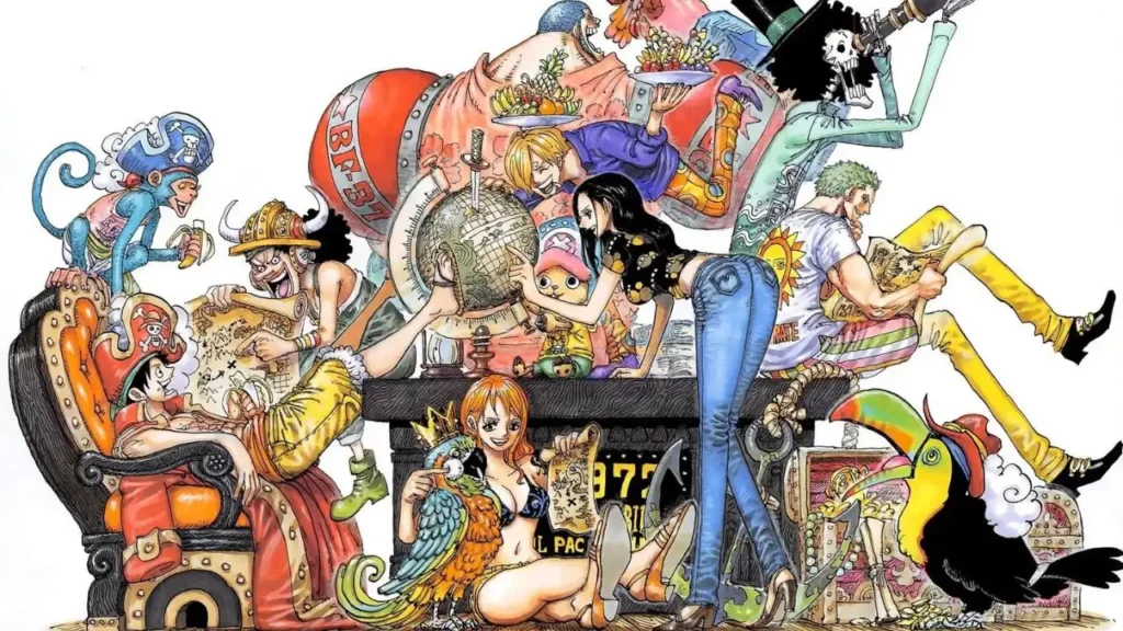 One Piece Straw Hat Crew Together